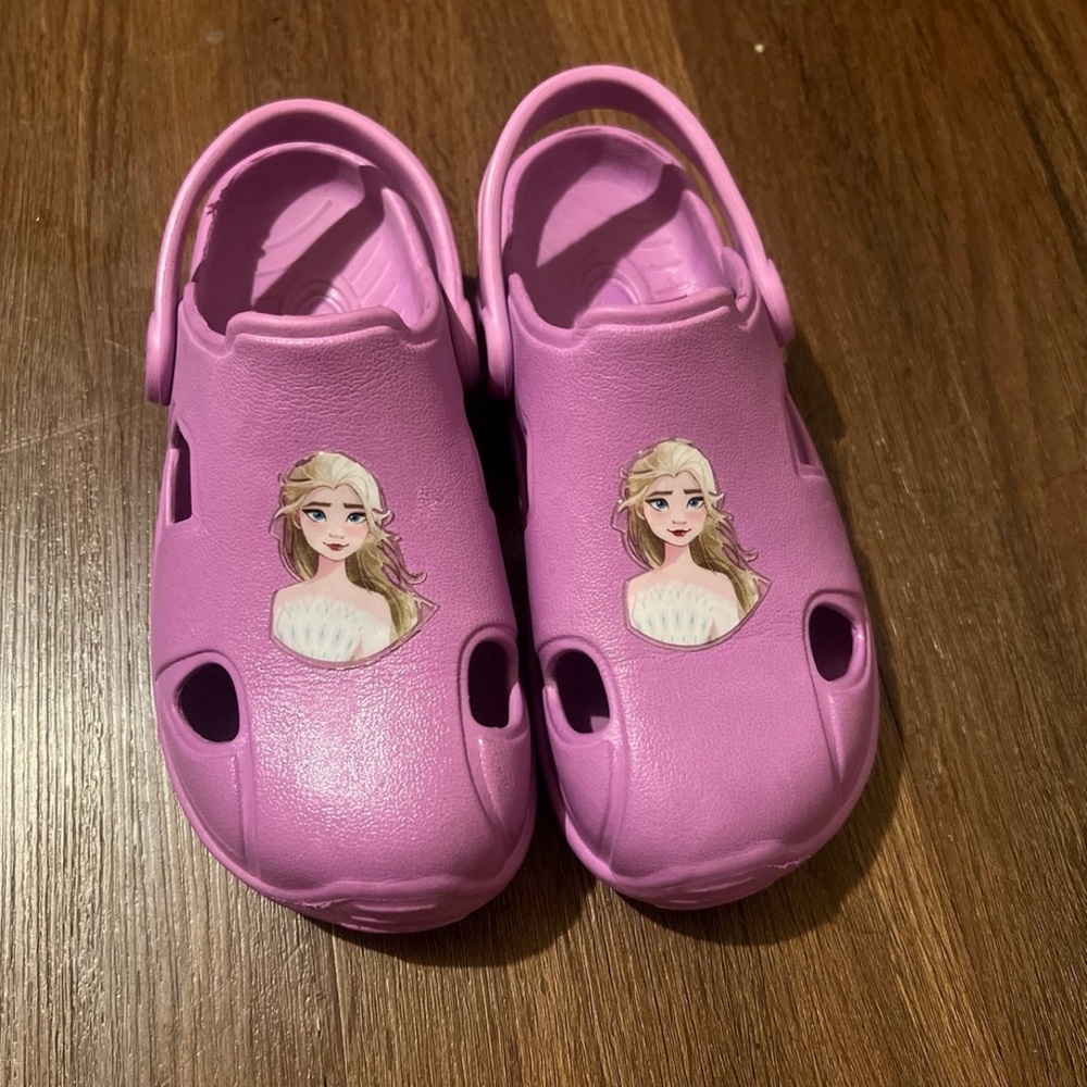 Toddler Girls Purple Frozen Slippers